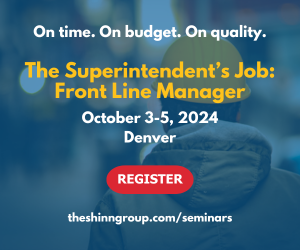 Ad for Superintendent seminar Oct 2024